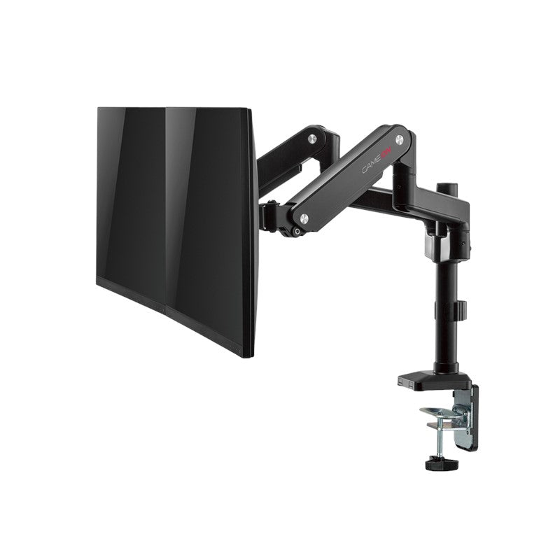 GAMEON GO-2045 Pole-Mounted Gas Spring Dual Monitor Arm, Stand And Mount For Gaming And Office Use, 17