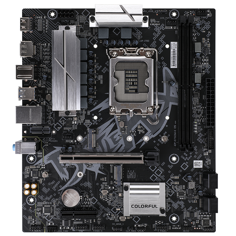BATTLE-AX B760M-K DDR5 V21A, Colorful M-ATX Gaming Motherboard | لوحة أم BATTLE-AX B760M-K DDR5 V21A، ملونة، من نوع M-ATX، مخصصة للألعاب