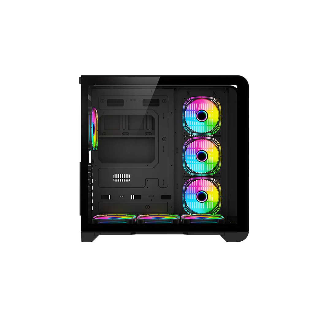 GAMEON Infinity Midnight Series ARGB Mid Tower Gaming Case - Black/ علبة ألعاب متوسطة الحجم - أسود