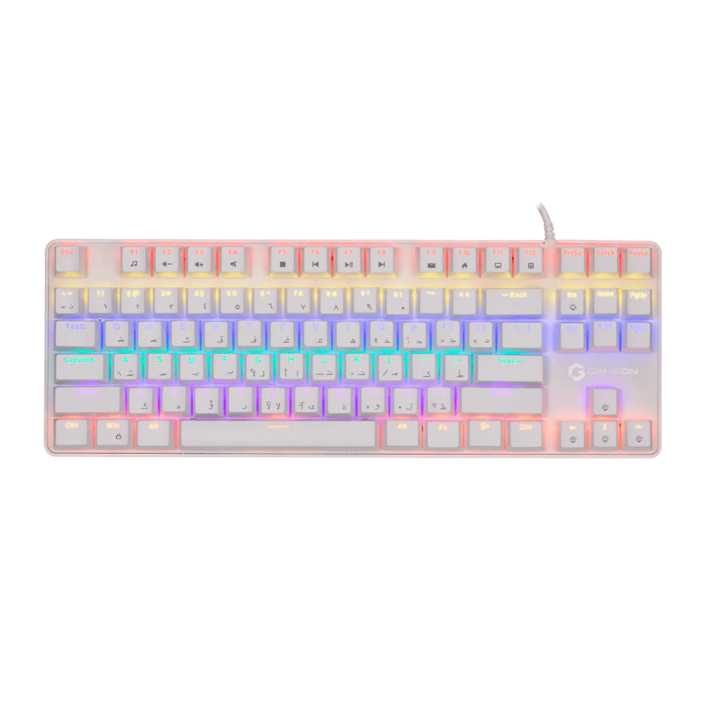 GAMEON VIPER XA All-In-One Artic Series Gaming Bundle (Mechanical Keyboard, Headset, Mouse & Mousepad) White | مجموعة ألعاب GAMEON VIPER XA الكل في واحد من سلسلة Artic (لوحة مفاتيح ميكانيكية، سماعة رأس، ماوس ولوحة ماوس)