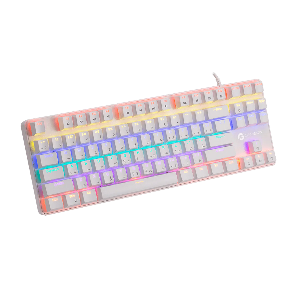 GAMEON VIPER XA All-In-One Artic Series Gaming Bundle (Mechanical Keyboard, Headset, Mouse & Mousepad) White | مجموعة ألعاب GAMEON VIPER XA الكل في واحد من سلسلة Artic (لوحة مفاتيح ميكانيكية، سماعة رأس، ماوس ولوحة ماوس)