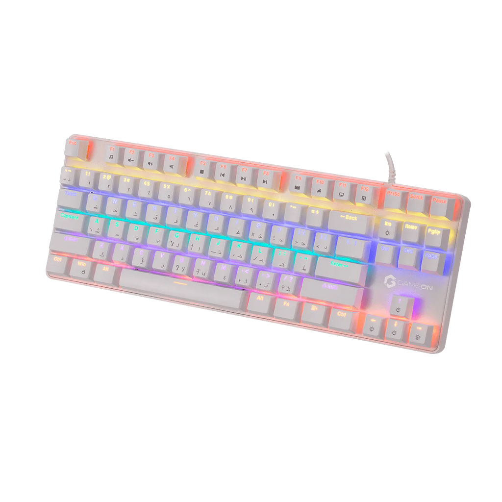 GAMEON VIPER XA All-In-One Artic Series Gaming Bundle (Mechanical Keyboard, Headset, Mouse & Mousepad) White | مجموعة ألعاب GAMEON VIPER XA الكل في واحد من سلسلة Artic (لوحة مفاتيح ميكانيكية، سماعة رأس، ماوس ولوحة ماوس)