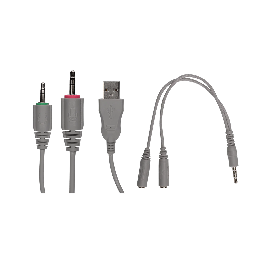 GAMEON VIPER XA All-In-One Artic Series Gaming Bundle (Mechanical Keyboard, Headset, Mouse & Mousepad) White | مجموعة ألعاب GAMEON VIPER XA الكل في واحد من سلسلة Artic (لوحة مفاتيح ميكانيكية، سماعة رأس، ماوس ولوحة ماوس)