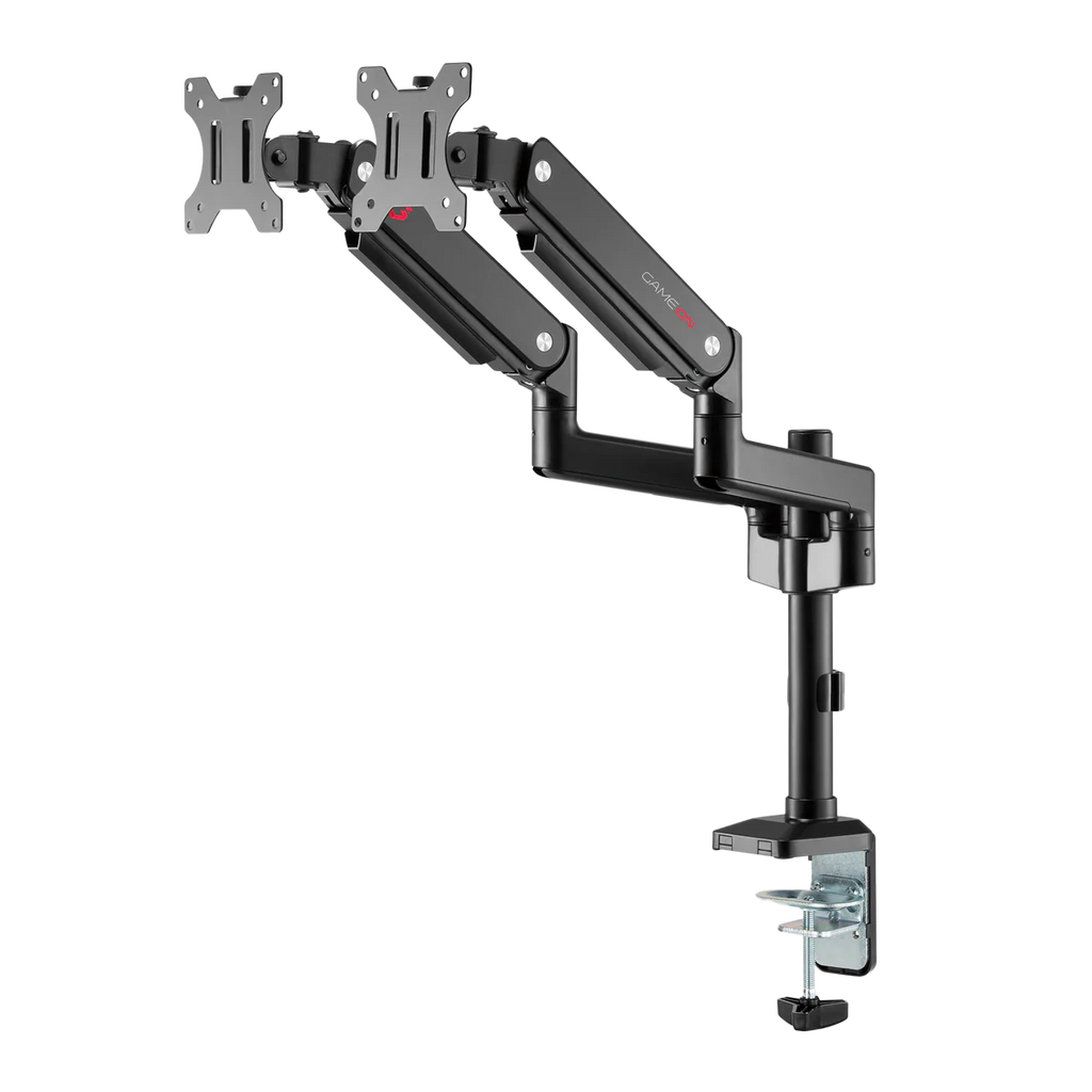 GAMEON GO-2045 Pole-Mounted Spring-Assisted Dual Monitor Arm, 17