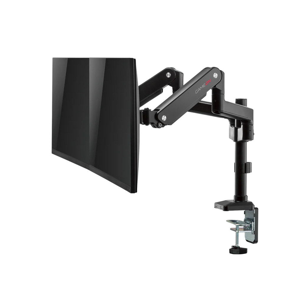 GAMEON GO-2045 Pole-Mounted Spring-Assisted Dual Monitor Arm, 17