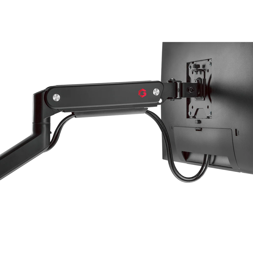 GAMEON GO-2045 Pole-Mounted Spring-Assisted Dual Monitor Arm, 17