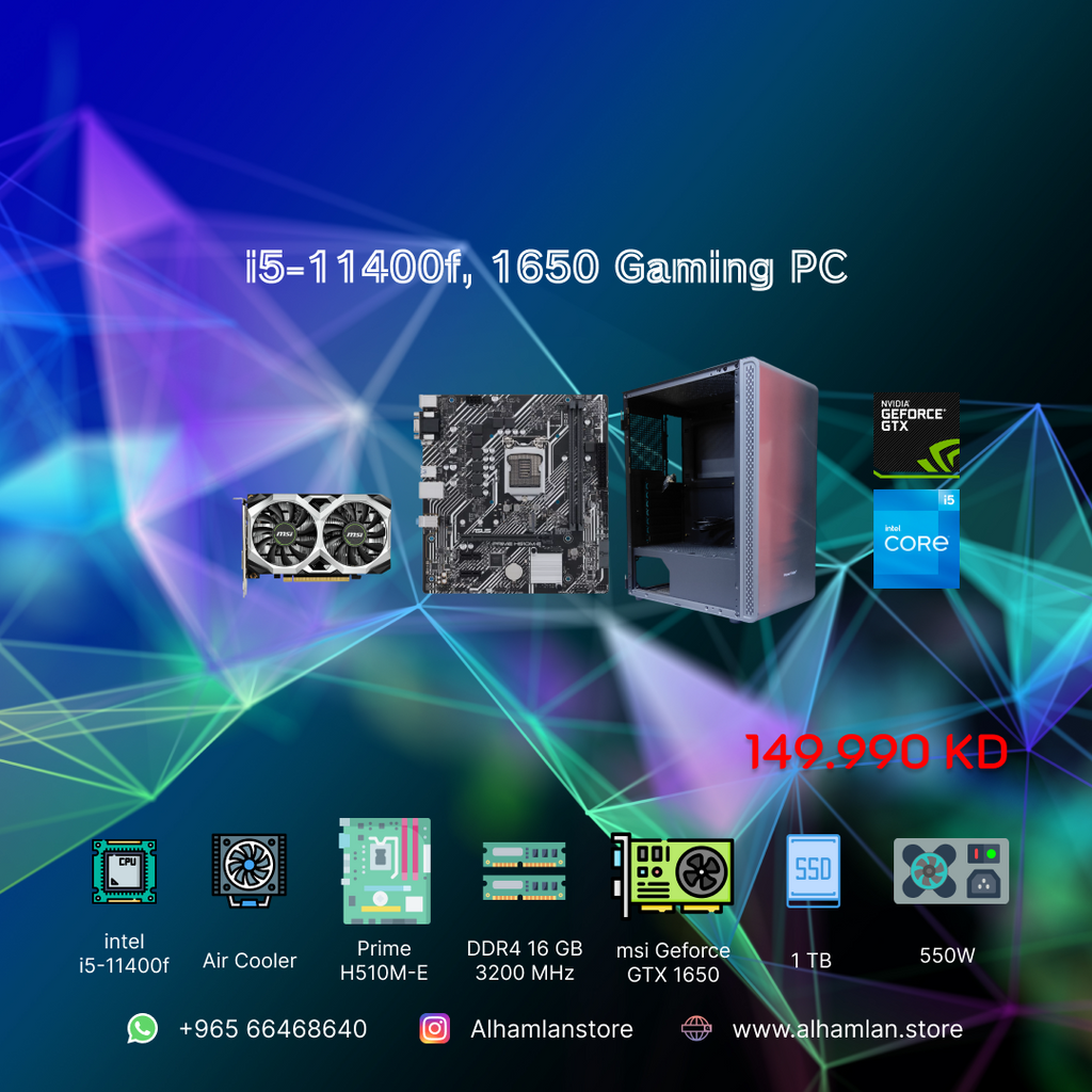 i5-11400f. 1650 Gaming PC offer