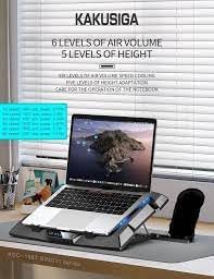 KSC-1557 (8 Fan) Gaming Laptop Cooler and 6 Level Airflow for 15-17.3 Inch | قاعدة تبريد للابتوب الألعاب KSC-1557 (بـ 8 مراوح)