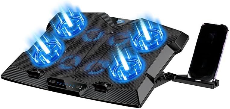 KSC-1557 (8 Fan) Gaming Laptop Cooler and 6 Level Airflow for 15-17.3 Inch | قاعدة تبريد للابتوب الألعاب KSC-1557 (بـ 8 مراوح)