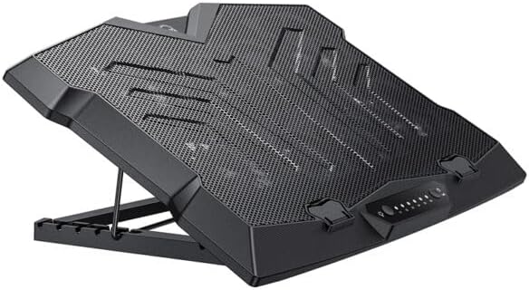 KSC-1557 (8 Fan) Gaming Laptop Cooler and 6 Level Airflow for 15-17.3 Inch | قاعدة تبريد للابتوب الألعاب KSC-1557 (بـ 8 مراوح)