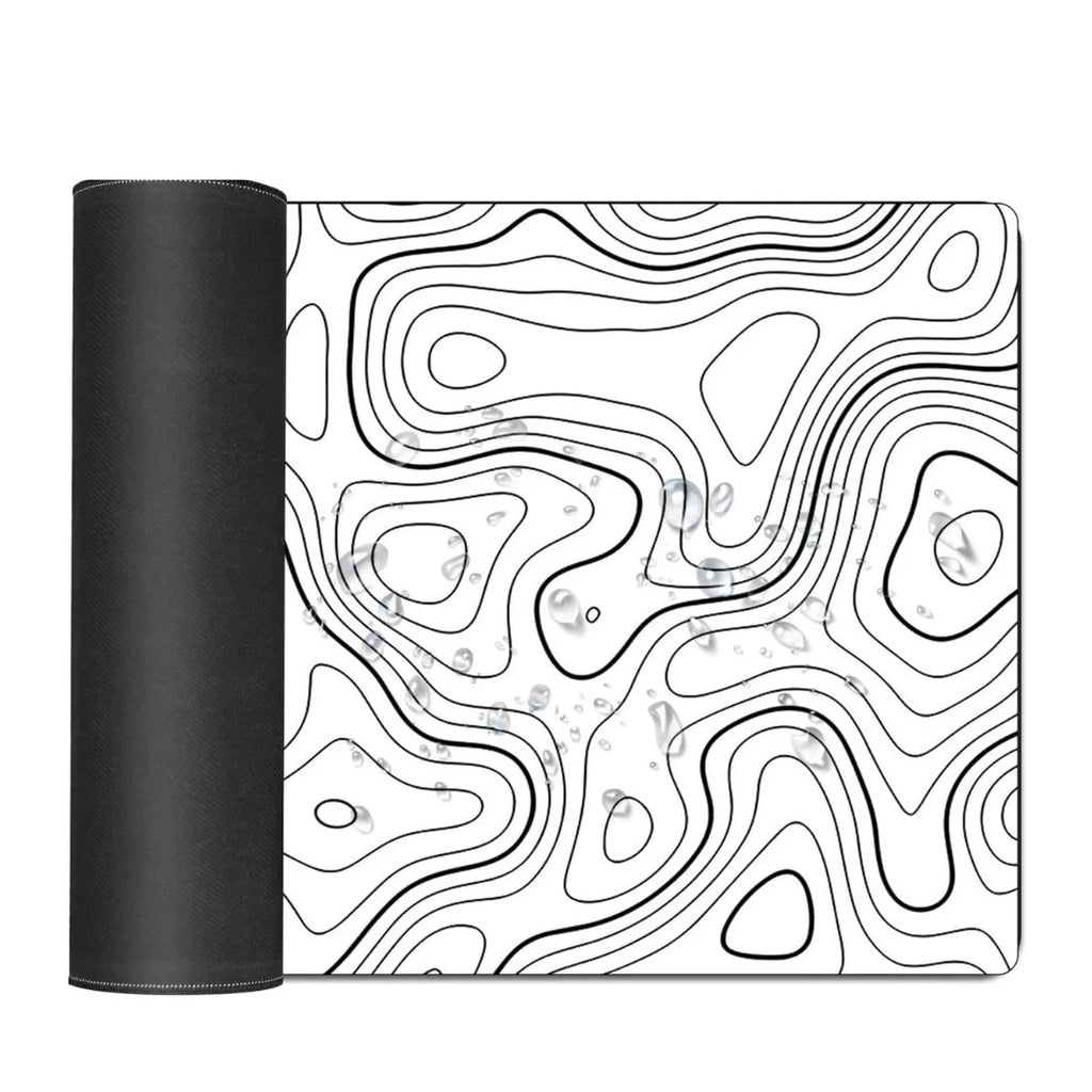 Mousepad XXXL large Gaming 100cm x 50cm White | لوحة ماوس كبيرة جدًا للألعاب، مقاس 100 سم × 50 سم