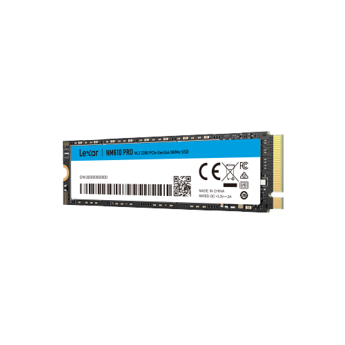 Lexar NM610 Pro 1TB M.2 NVME Solid State Drive/ محرك الأقراص ذو الحالة الصلبة Lexar NM610 Pro سعة 1 تيرابايت M.2 NVME