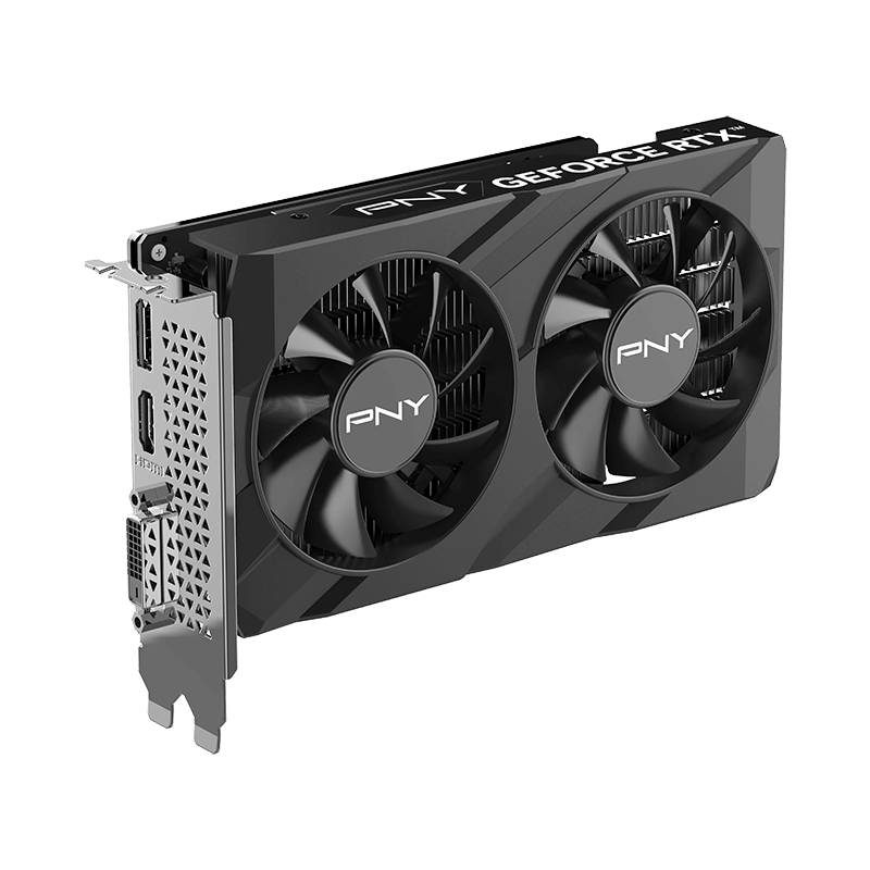 PNY GeForce RTX™ 3050 6GB VERTO™ Dual Fan / بطاقة PNY GeForce RTX™ 3050 سعة 6 جيجابايت VERTO™ بمروحة مزدوجة