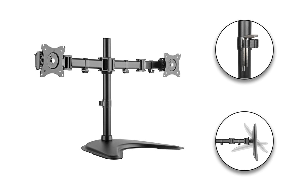 Dual-monitor Steel Articulating Monitor Stand, Skill Tech , SH-070T024.