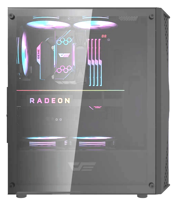 DarkFlash DK352 Plus ATX Mid Tower PC Gaming Case - Black/صندوق حاسوب للألعاب DarkFlash DK352 Plus (مقاس ATX Mid Tower) - أسود