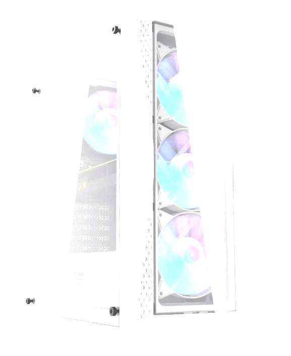 DarkFlash DK352 Plus ATX Mid Tower PC Gaming Case - White/صندوق حاسوب للألعاب DarkFlash DK352 Plus (مقاس ATX Mid Tower) - أبيض