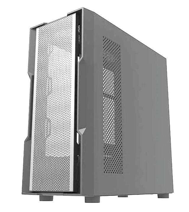 darkFlash DK431 Glass E-ATX PC Case, 4-Fans, White/صندوق حاسوب darkFlash DK431 Glass E-ATX، مزود بـ 4 مراوح، لون أبيض