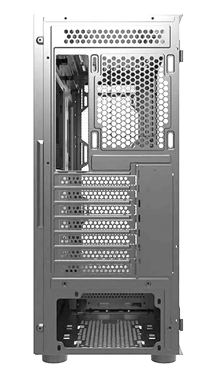 darkFlash DK431 Glass E-ATX PC Case, 4-Fans, White/صندوق حاسوب darkFlash DK431 Glass E-ATX، مزود بـ 4 مراوح، لون أبيض