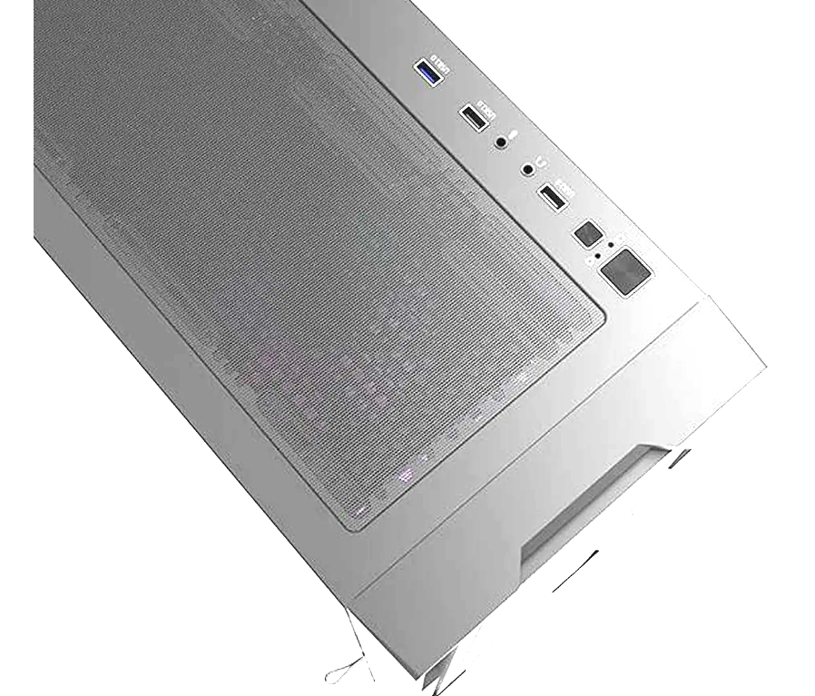 darkFlash DK431 Glass E-ATX PC Case, 4-Fans, White/صندوق حاسوب darkFlash DK431 Glass E-ATX، مزود بـ 4 مراوح، لون أبيض