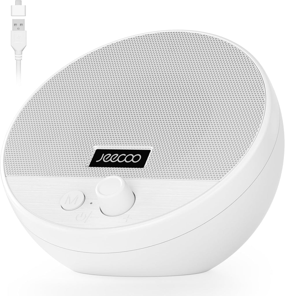 Jeecoo A10 Wired USB Laptop Speakers Bluetooth Computer Speakers White (Single) | مكبرات صوت جيكو A10 سلكية تعمل بمنفذ USB للكمبيوتر المحمول، ومكبرات صوت بلوتوث للكمبيوتر (مفردة)