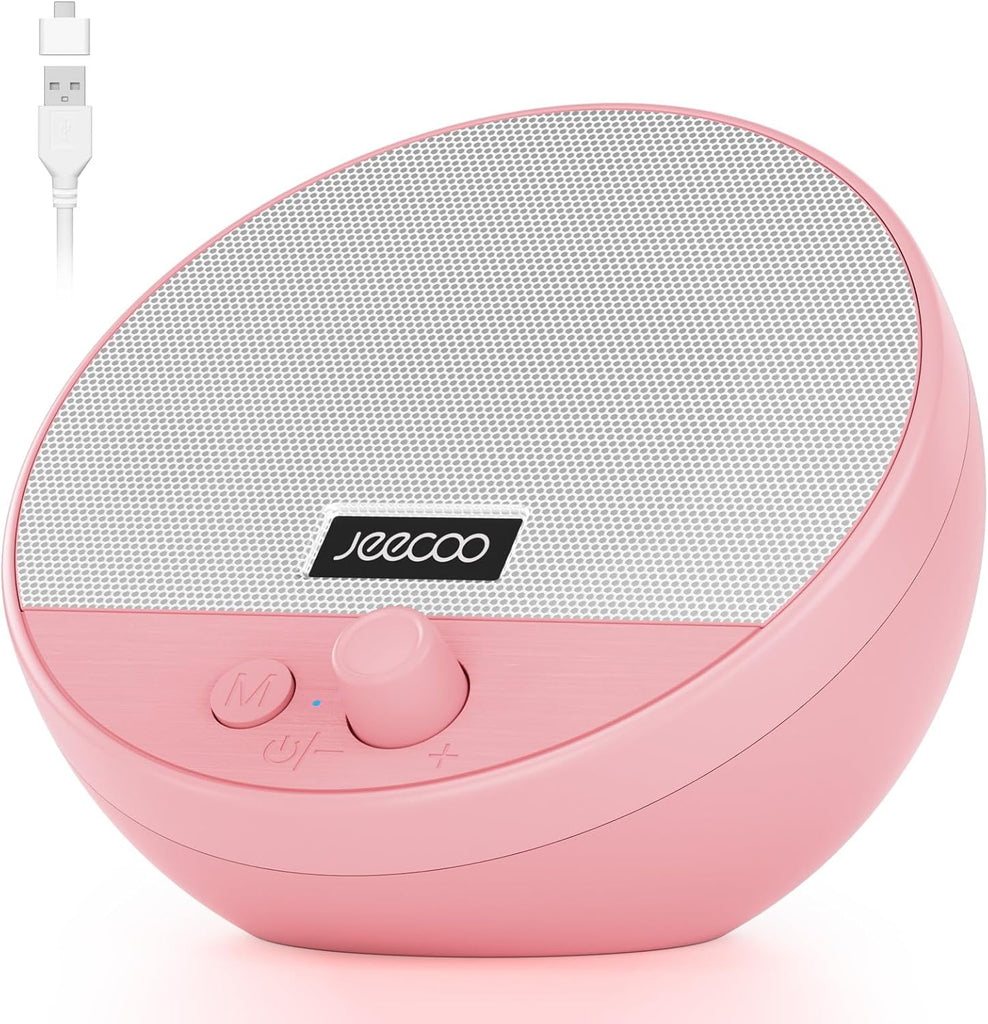 Jeecoo A10 Wired USB Laptop Speakers Bluetooth Computer Speakers Pink (Single) | مكبرات صوت جيكو A10 سلكية تعمل بمنفذ USB للكمبيوتر المحمول، ومكبرات صوت بلوتوث للكمبيوتر (مفردة)