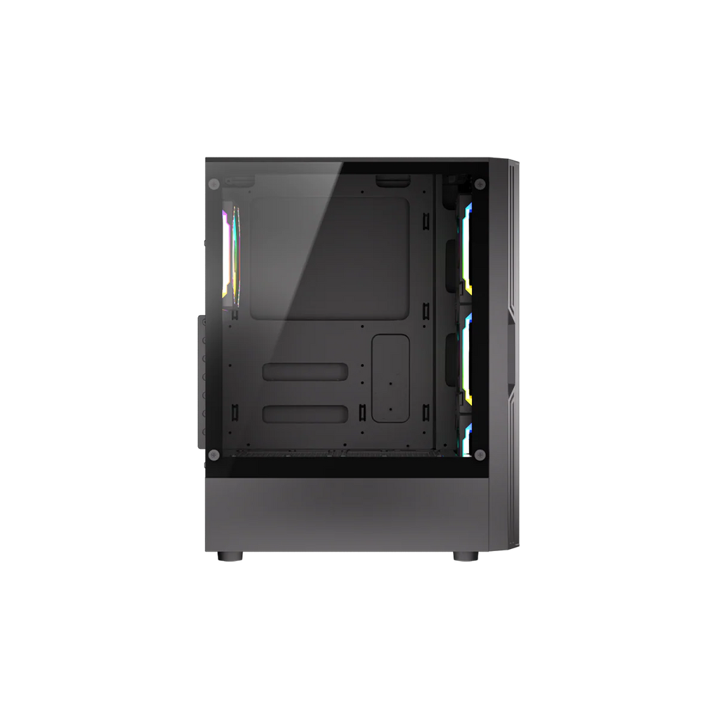 Twisted Minds PHANTOMII Gaming Case Mid Tower - Black - TM-PHANTOMII-B | صندوق حاسوب للألعاب (Mid Tower) - أسود -