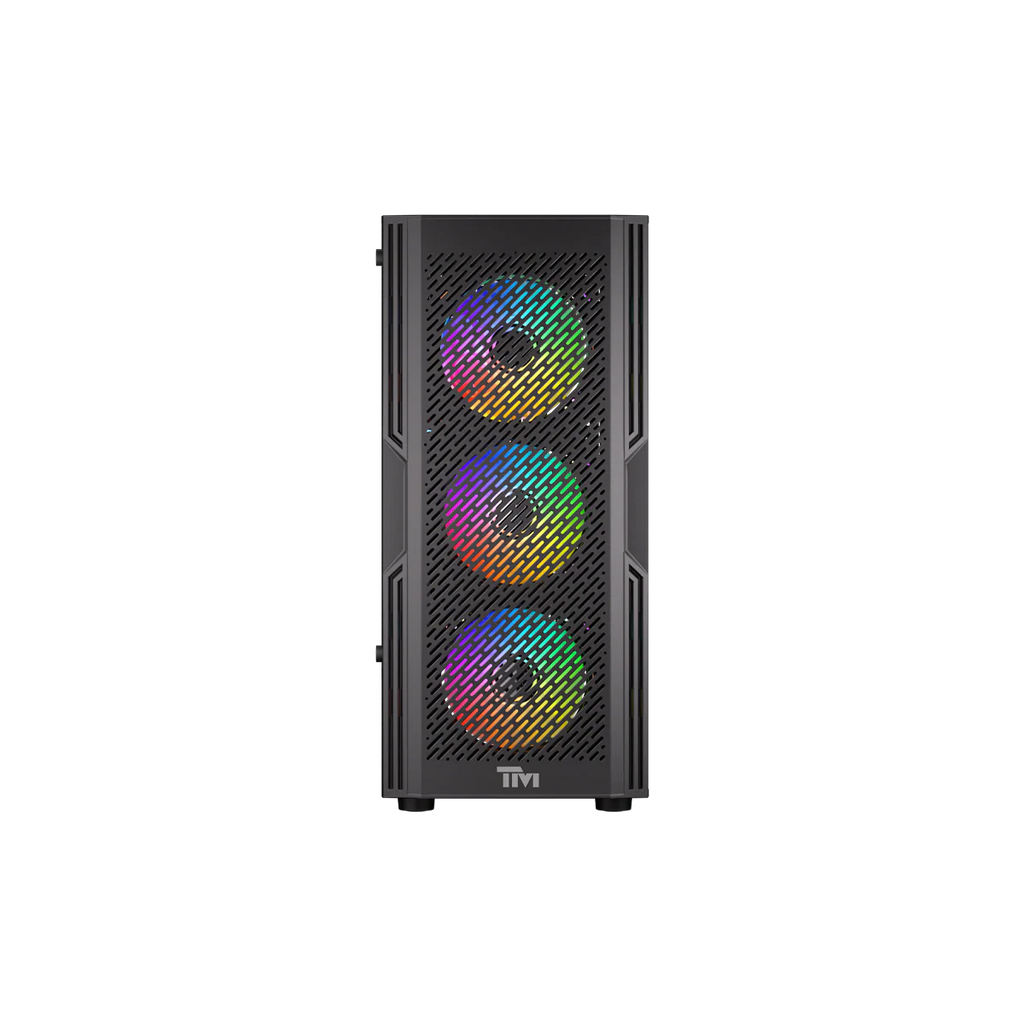 Twisted Minds PHANTOMII Gaming Case Mid Tower - Black - TM-PHANTOMII-B | صندوق حاسوب للألعاب (Mid Tower) - أسود -