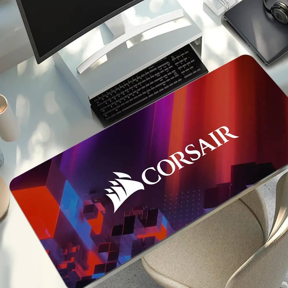 Corsair Logo Mouse Pad, Gamer Desk Accessories Office Computer Table Mousepad Mat Large Mats, Mouse Pads, XXL 90x40cm.