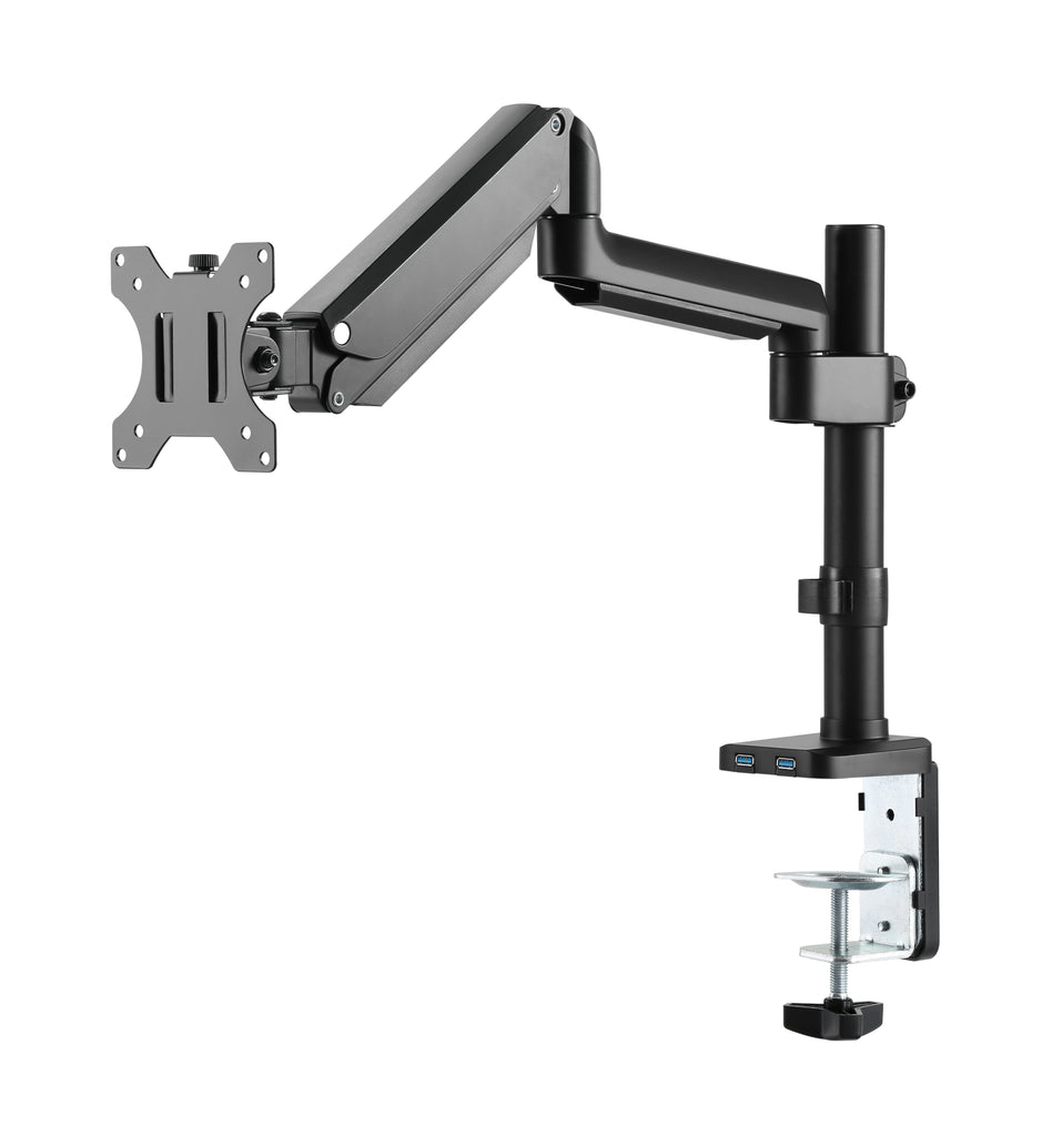 Skilltech Single Monitor Gas Spring Arm With Usb Ports, SH-T26C012UP.