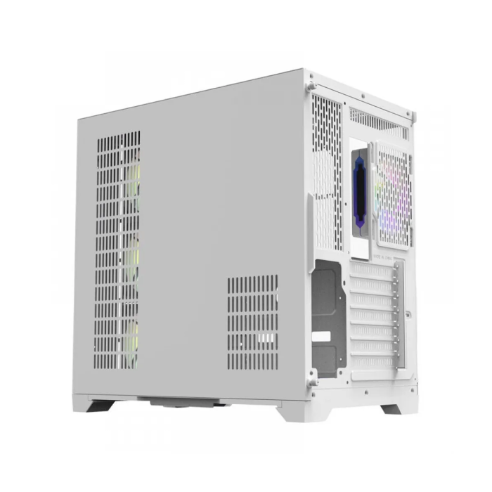 DarkFlash Aigo FT418 Pro Mid Tower Case  - White (with 7 ARGB Fans) | علبة DarkFlash Aigo FT418 Pro متوسطة الحجم - بيضاء (مع 7 مراوح ARGB)