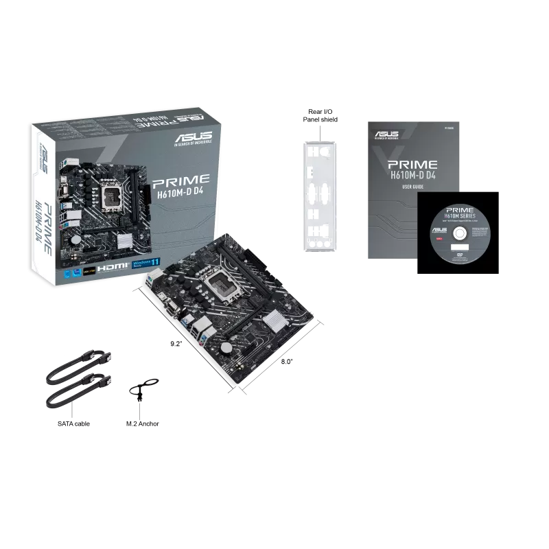 PRIME H610M-D D4 , Intel® H610 (LGA 1700) mic-ATX motherboard with DDR4/ PRIME H610M-D D4، اللوحة الأم Intel® H610 (LGA 1700) mic-ATX مع DDR4،