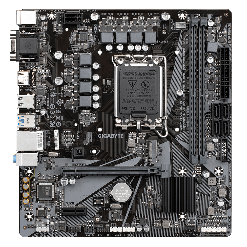 Gigabyte H610M H V2 DDR4 Micro ATX Gaming Motherboard
