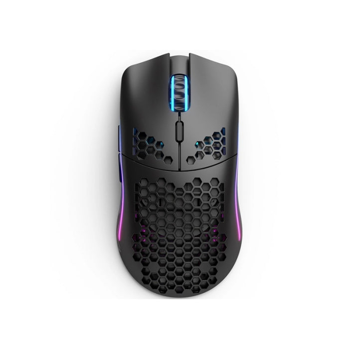 Glorious Model O Wireless/Wired Gaming Mouse (69g) 19,000 DPI  - Matte Black / ماوس الألعاب اللاسلكي/السلكي Glorious Model O (69 جرامًا) بدقة 19000 نقطة في البوصة - أسود غير لامع