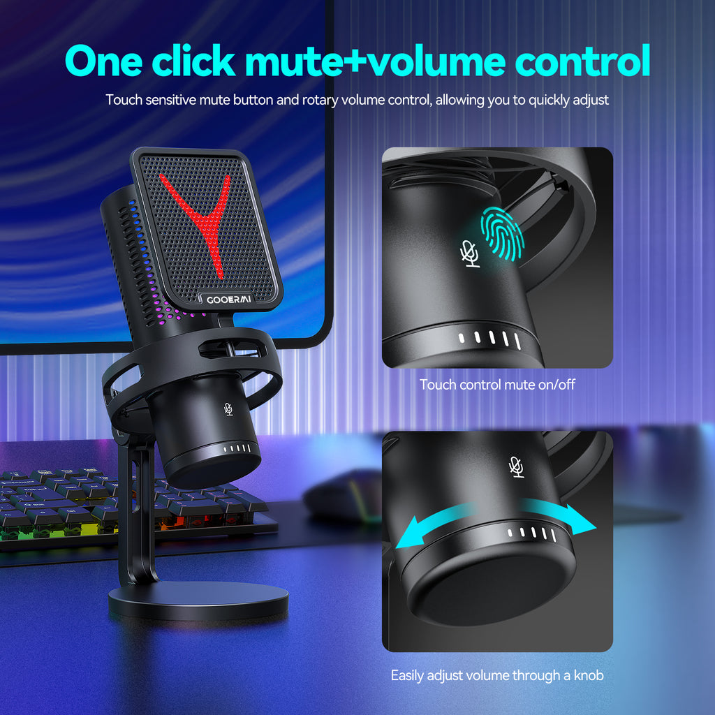Yanmai GM7 RGB Gaming monitor microphone | ميكروفون الألعاب Yanmai GM7 RGB