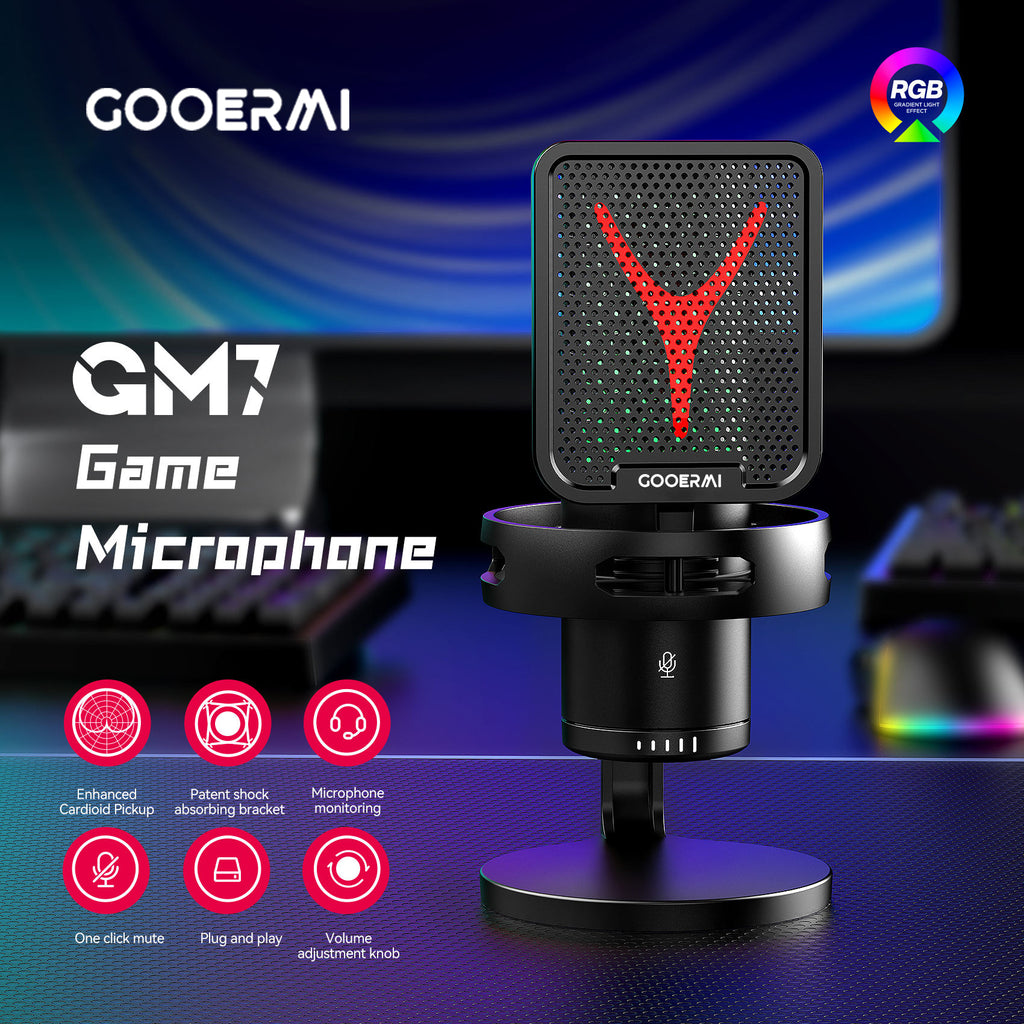 Yanmai GM7 RGB Gaming monitor microphone | ميكروفون الألعاب Yanmai GM7 RGB