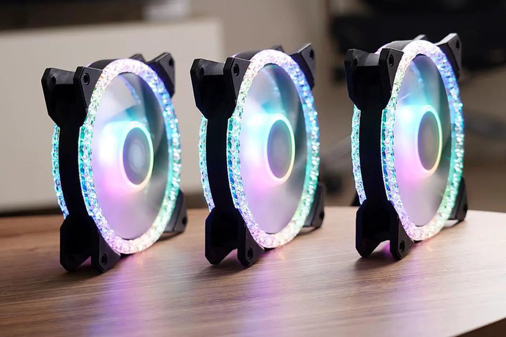 HALO 120mm Computer Case Fan Crystal | مروحة علبة الكمبيوتر هالو كريستالية مقاس 120 مم