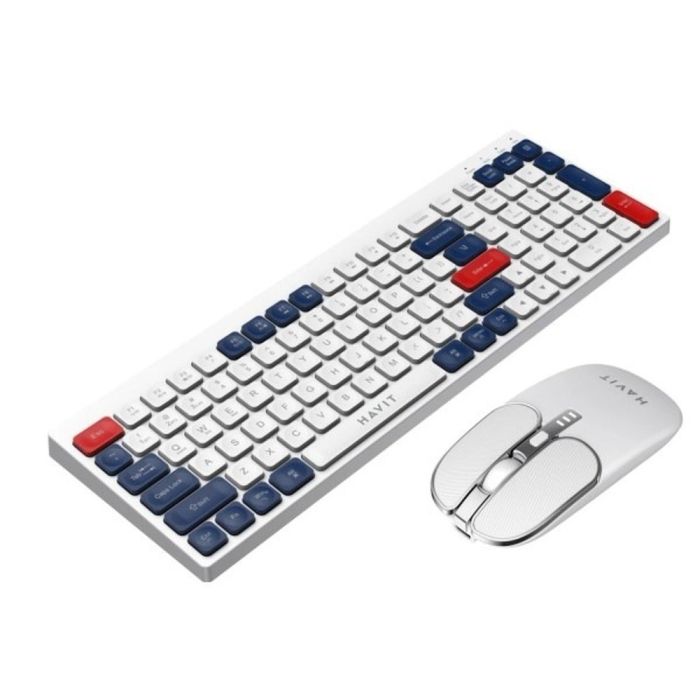 Havit Wireless Keyboard & Mouse Combo | مجموعة ماوس ولوحة مفاتيح لاسلكية 2.4 جيجا هرتز من Havit