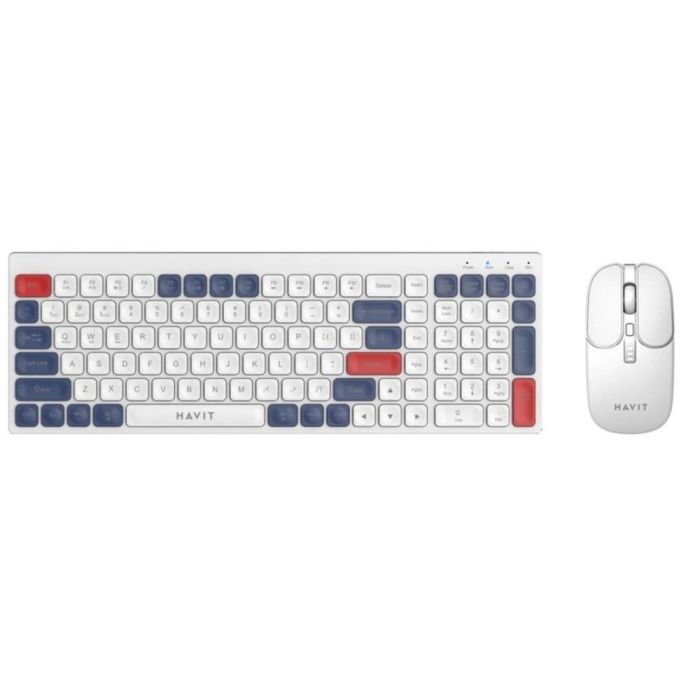 Havit Wireless Keyboard & Mouse Combo | مجموعة ماوس ولوحة مفاتيح لاسلكية 2.4 جيجا هرتز من Havit