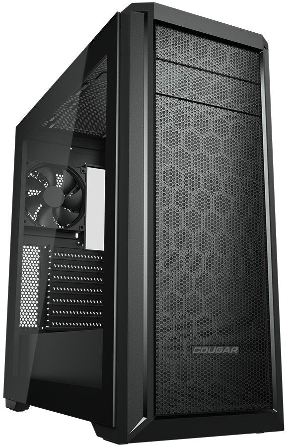 Cougar MX330-G Pro Mid Tower PC Case with Mesh Front Panel | حافظة كمبيوتر Cougar MX330-G Pro متوسطة الحجم مع لوحة أمامية شبكية