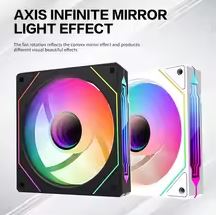 AIGO AS12 3X1 ARGB MAGNETIC FAN PACK WITH  CONTROLLER - BLACK/مجموعة مروحة مغناطيسية AIGO AS12 3×1 ARGB مع وحدة تحكم - أسود