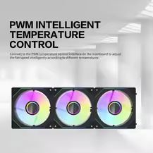 AIGO AS12 3X1 ARGB MAGNETIC FAN PACK WITH  CONTROLLER - WHITE/مجموعة مروحة مغناطيسية AIGO AS12 3×1 ARGB مع وحدة تحكم - أبيض