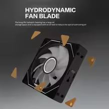 AIGO AS12 3X1 ARGB MAGNETIC FAN PACK WITH  CONTROLLER - BLACK/مجموعة مروحة مغناطيسية AIGO AS12 3×1 ARGB مع وحدة تحكم - أسود