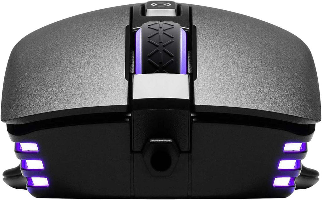 EVGA X12 Gaming Mouse, 8k, Wired, Black, Customizable, Dual Sensor, 16,000 DPI, 5 Profiles, 8 Buttons, Light Weight, RGB|ماوس ألعاب EVGA X12، 8k، سلكي، أسود، قابل للتخصيص، مستشعر مزدوج، 16000 نقطة في البوصة، 5 أوضاع، 8 أزرار، خفيف الوزن، RGB