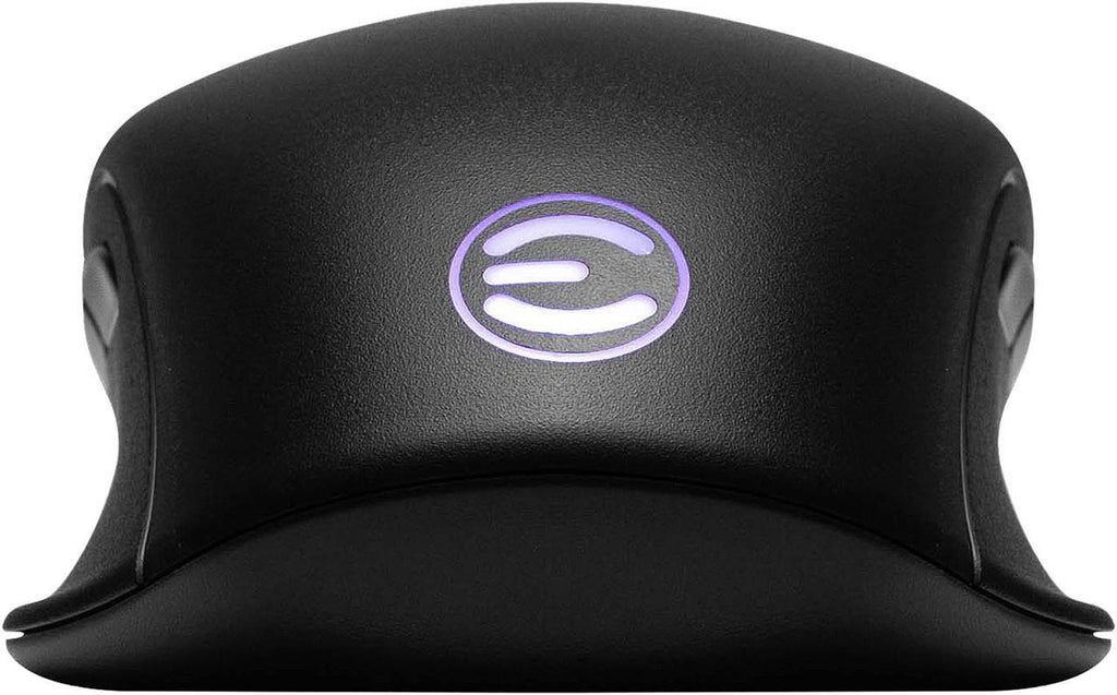 EVGA X12 Gaming Mouse, 8k, Wired, Black, Customizable, Dual Sensor, 16,000 DPI, 5 Profiles, 8 Buttons, Light Weight, RGB|ماوس ألعاب EVGA X12، 8k، سلكي، أسود، قابل للتخصيص، مستشعر مزدوج، 16000 نقطة في البوصة، 5 أوضاع، 8 أزرار، خفيف الوزن، RGB