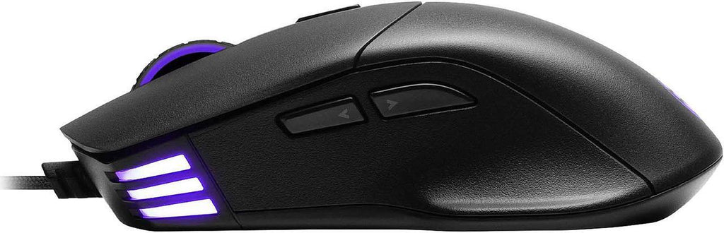 EVGA X12 Gaming Mouse, 8k, Wired, Black, Customizable, Dual Sensor, 16,000 DPI, 5 Profiles, 8 Buttons, Light Weight, RGB|ماوس ألعاب EVGA X12، 8k، سلكي، أسود، قابل للتخصيص، مستشعر مزدوج، 16000 نقطة في البوصة، 5 أوضاع، 8 أزرار، خفيف الوزن، RGB