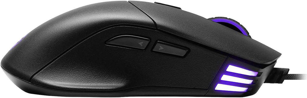 EVGA X12 Gaming Mouse, 8k, Wired, Black, Customizable, Dual Sensor, 16,000 DPI, 5 Profiles, 8 Buttons, Light Weight, RGB|ماوس ألعاب EVGA X12، 8k، سلكي، أسود، قابل للتخصيص، مستشعر مزدوج، 16000 نقطة في البوصة، 5 أوضاع، 8 أزرار، خفيف الوزن، RGB
