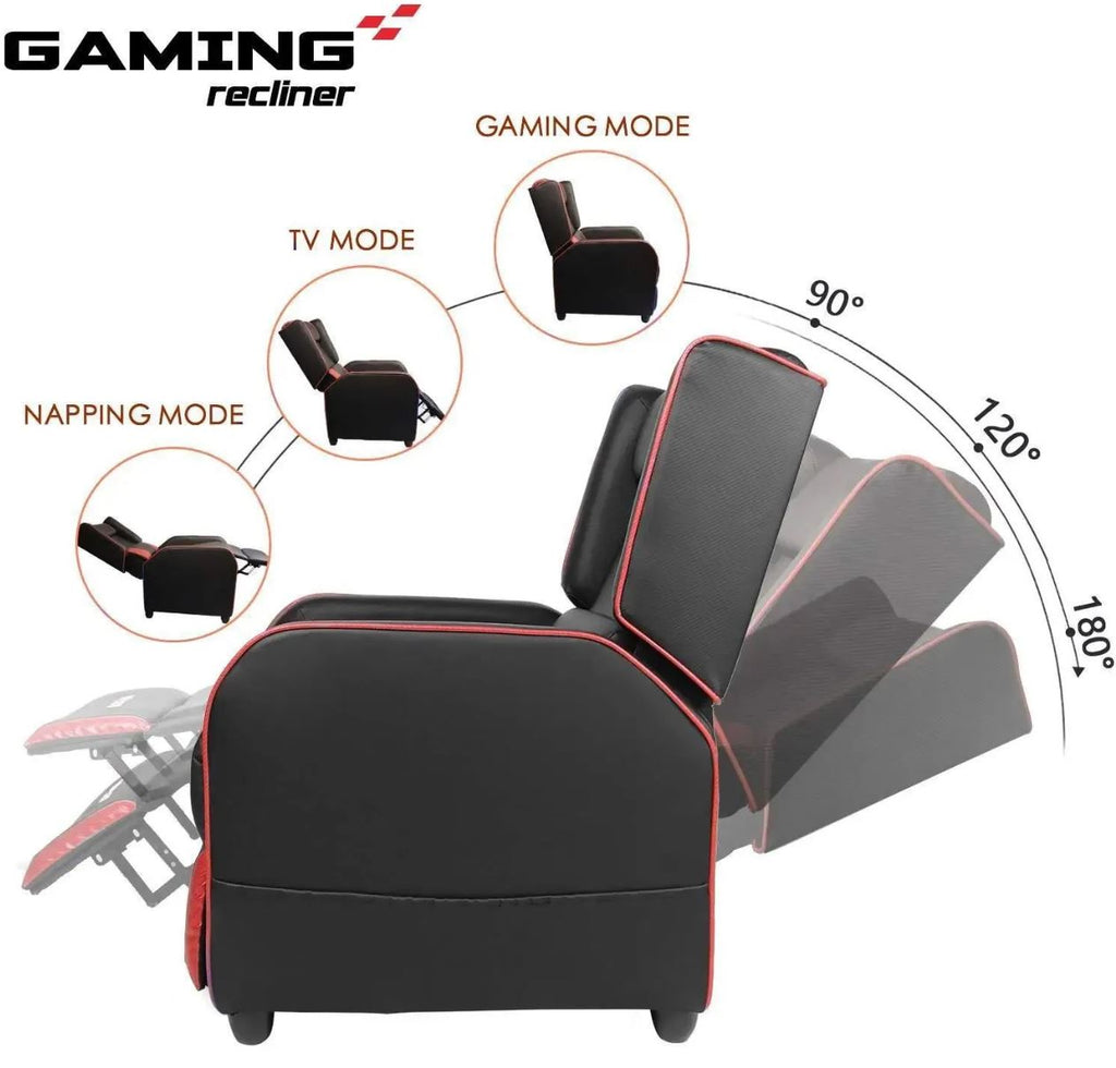 PLAYERS Adjustable Gaming Sofa with Wheels Lower Back Cushion / أريكة ألعاب قابلة للتعديل مع عجلات ووسادة أسفل الظهر من PLAYERS