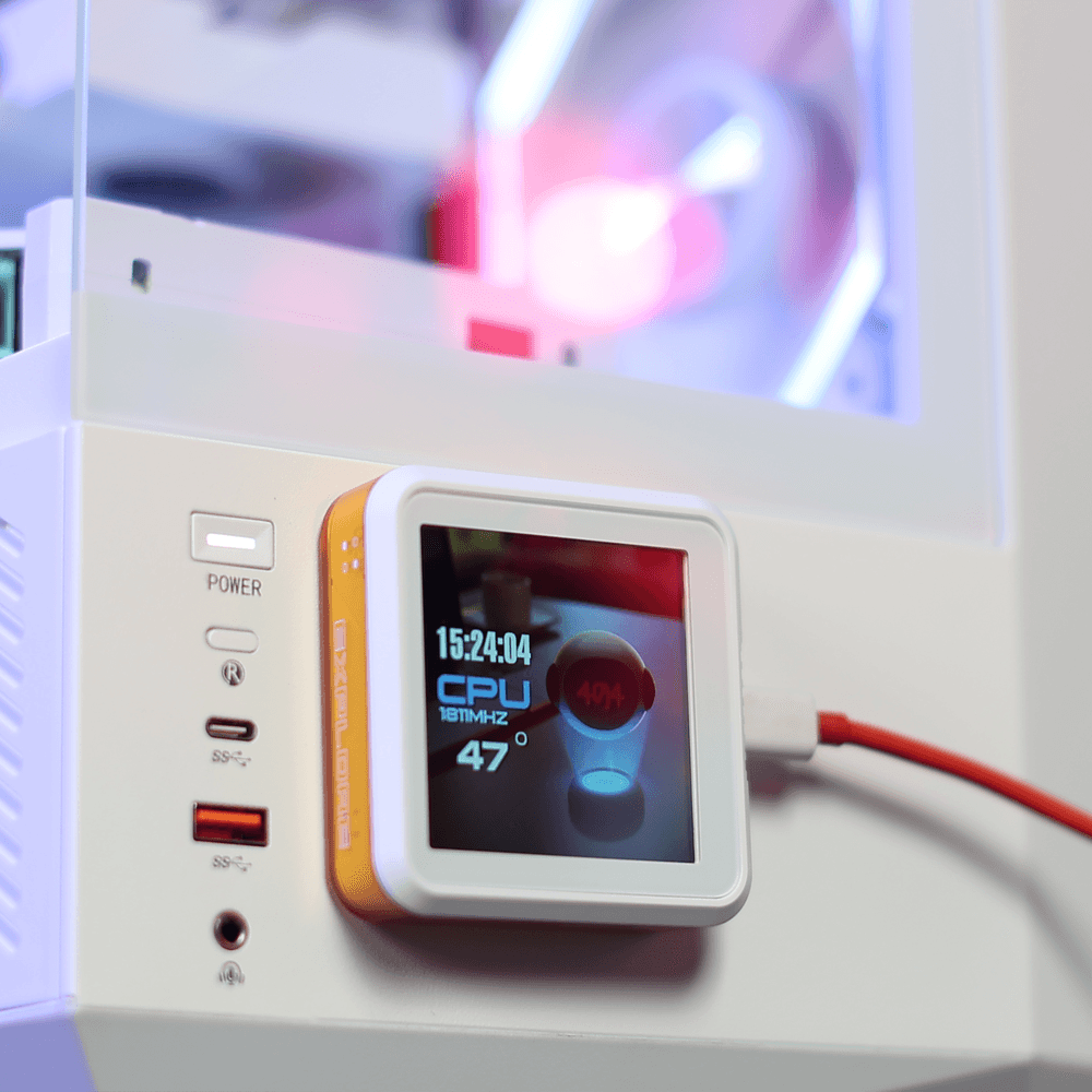 DarkFlash DE360 Liquid Cooling - White (PHOTO & VIDEO DISPLAY WITH TEMPERATURE)/تبريد سائل DarkFlash DE360 - أبيض (شاشة عرض الصور والفيديو مع درجة الحرارة)