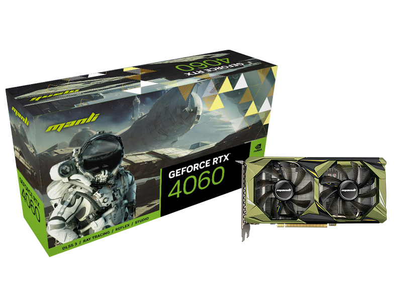 Manli GeForce RTX™ 4060 DLSS 3 - 8 GB Graphics Card