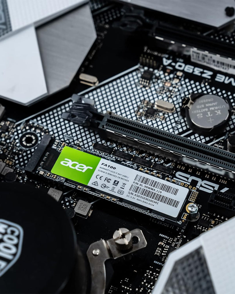 acer FA100 2TB M.2 SSD 2280 NVMe Gen3 x4 Storage for PC and Laptops| محرك أقراص الحالة الصلبة الداخلي Acer FA100 M.2 SSD 2280 NVMe Gen3 x4 بسعة 2 تيرابايت، بسرعة تصل إلى 8 جيجابايت/ثانية، لأجهزة الكمبيوتر الشخصية وأجهزة الكمبيوتر المحمولة
